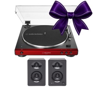 Audio-Technica Fully Automatic Belt-Drive Turntable with Bookshelf Speakers - 1 of 4