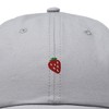 Dalix Lil Strawberry Embroidered Cotton Summer Outdoor Baseball Cap Dad Hat Womens - 2 of 4