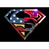 Superman Four Way Logo Men's Black T-shirt - 2 of 3