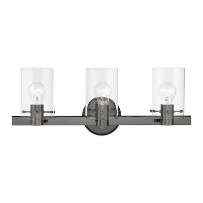 Livex Lighting Munich 3 - Light Vanity in  Black Chrome