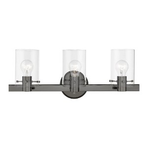 Livex Lighting Munich 3 - Light Vanity in  Black Chrome - 1 of 4