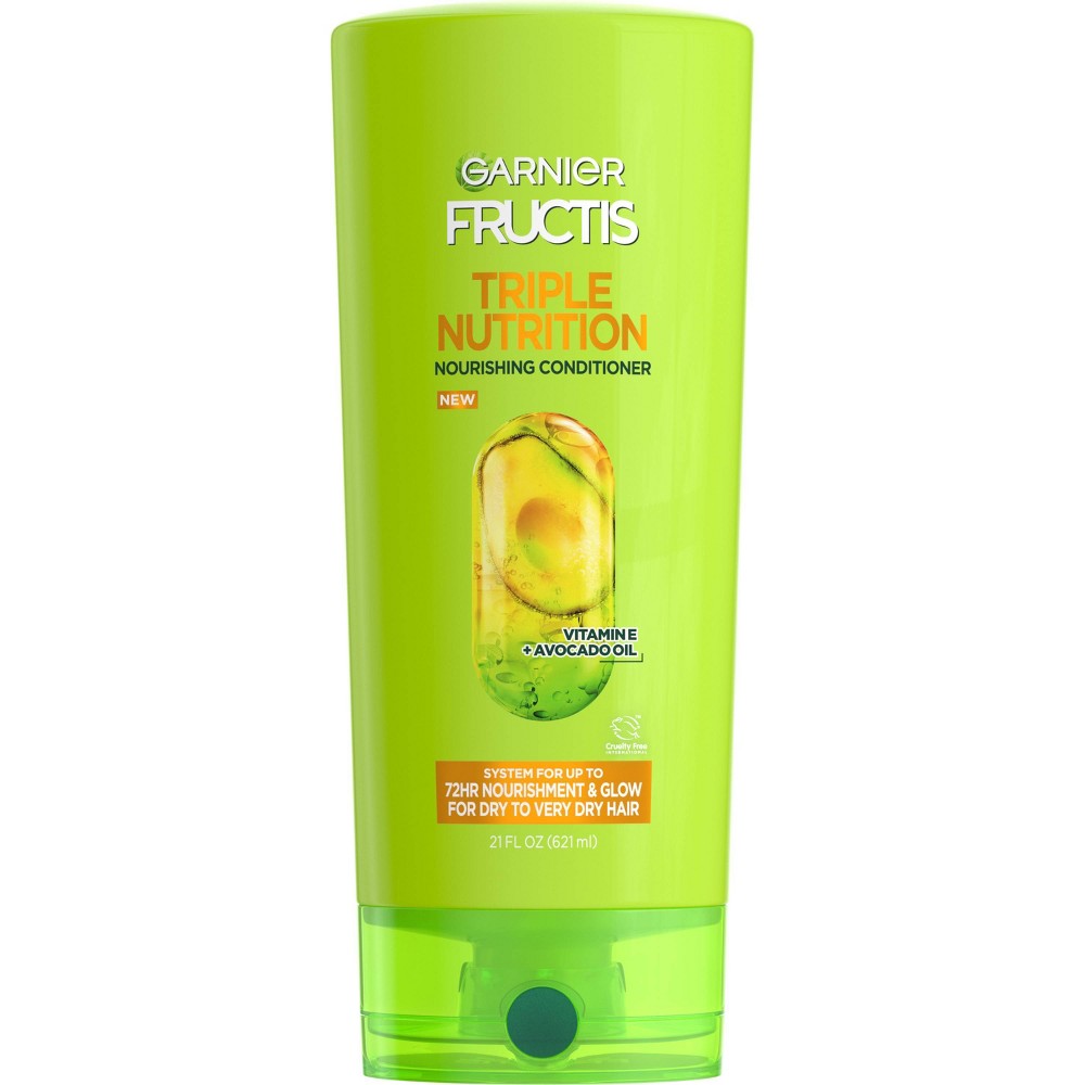 Photos - Hair Product Garnier Fructis Triple Nutrition Conditioner - 21 fl oz 