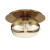 Eurofase Lighting Nottingham 1 - Light Flush Mount in  Ancient Brass - 3 of 4