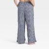 Women's Flannel Wide Leg Pajama Pants - Wild Fable™ - 2 of 3