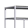 Royal Hampton Bookshelf with 7 Shelves and Geometric Pattern,Silver and Dark Gray - 4 of 4