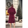 ADR Women's Plush Robe, Women's Plush Bathrobe, Fuzzy Pink Purple Comfy Robe Woman - 2 of 4
