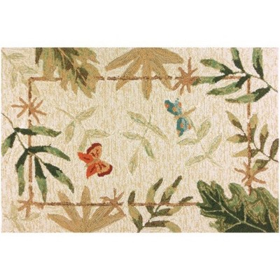 Homefires Butterflies & Dragonflies Indoor & Outdoor Rug – Colorful, Durable, Fade-Resistant, Perfect for Patio, Porch, or Living Room Decor