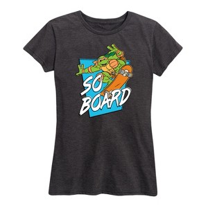 Women's - Teenage Mutant Ninja Turtles - So Board Short Sleeve Graphic T-Shirt - 1 of 4