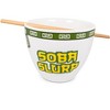 Boom Trendz Bowl Bop Soba Slurp Japanese Dinnerware Set | 16-Ounce Ramen Bowl, Chopsticks - 2 of 4