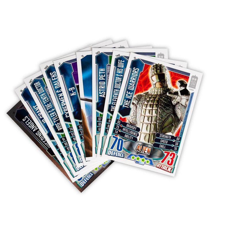 Seven20 Doctor Who Alien Attax 50th Anniversary Edition Topps Booster Pack Trading Cards, 1 of 7