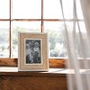 4X6 Inch Woven Reed Picture Frame with White MDF & Glass by Foreside Home & Garden - 2 of 4