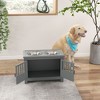 Kumasinova Large Dog Food Storage Container,Elevated Dog Bowls with Storage Cabinet Containing Large 37L Capacity,Raised Dog Bowl Stand - 2 of 4