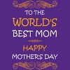 Women's Design By Humans Happy Mother's Day World's Best Mom By tmsarts Racerback Tank Top - 2 of 2