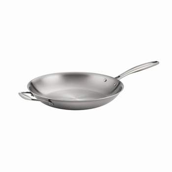 Tramontina Gourmet Tri-Ply Clad 12" Fry Pan with Helper Handle Silver