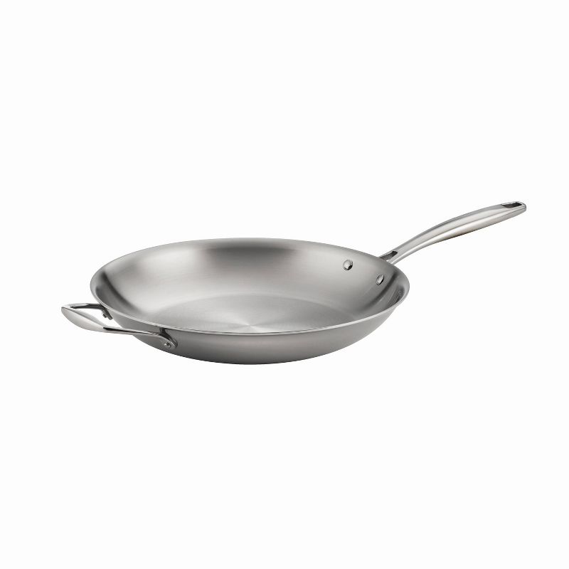 Tramontina Gourmet Tri-Ply Clad 12" Fry Pan with Helper Handle Silver, 1 of 4