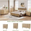Fluted 5 Drawer Dresser for Bedroom, Modern Wood Chest of Drawers with Wide Drawers, Closet Dresser Organizer with Anti-Tipping Device - 3 of 4