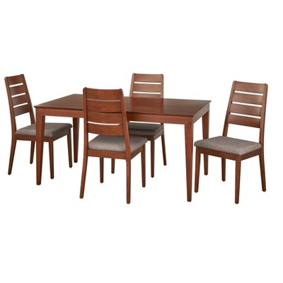 5pc Malton Dining Set Walnut - Lifestorey