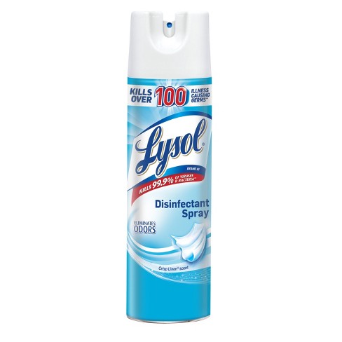 spray linen lysol crisp disinfectant oz target