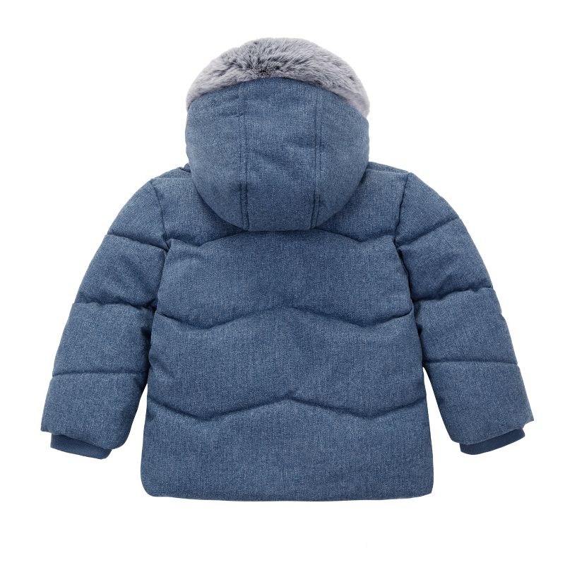 Rokka&Rolla Infant Toddler Boys' Puffer Coat Baby Hooded Winter Jacket, 6 of 10