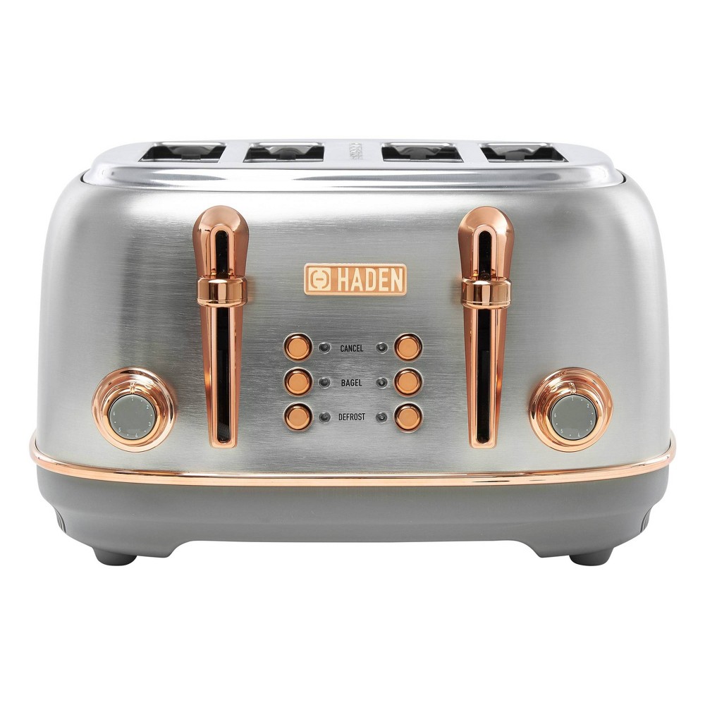 Heritage 4-Slice Wide Slot Toaster - Steel and Chrome