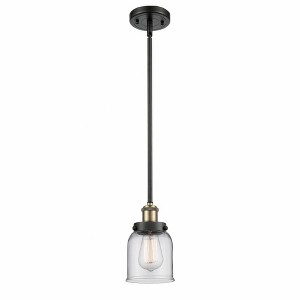 Bell - 1 Light Stem Hung Mini Pendant In Industrial Style-10 Inches Tall and 5 Inches Wide - 1 of 1