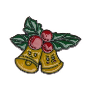 Unique Bargains Christmas Brooches Series Alloy Dripping Wax White Red 0.87"x1.02" 1 Pcs - 1 of 4