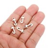 Unique Bargains Metal Bulk Elegant DIY Crafts Jewelry Making Initial Pendant 50 Pcs - 4 of 4