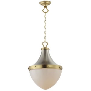 Maxim Lighting Conrad 1 - Light Pendant in  Satin Nickel/Satin Brass - 1 of 4