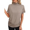 Coolmee Women's Short Sleeve Printed Tops Crew Neck Cute Knit Sweaters Vest Trendy Clothes Outfits - 3 of 4