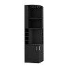 Chery Life Corner Bar Cabinet With Glass Rack, Double Door Cabinet, Eight Built-In Wine Rack - 2 of 4