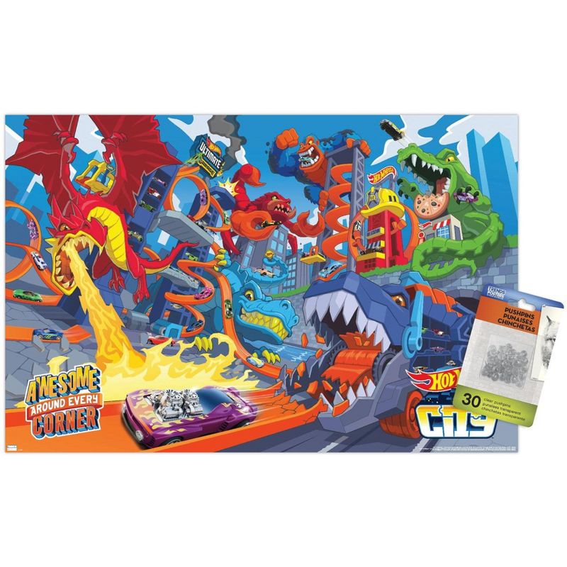 Trends International Mattel Hot Wheels - Awesome Around Every Corner Unframed Wall Poster Prints, 1 of 7
