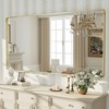 Apmir Rectangular Aluminum Alloy Framed and Tempered Glass Wall Bathroom Vanity Mirror in Matte Black/ Gold/ Silver/ Brown - 4 of 4