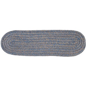 Colonial Mills Softex Check - Blue Ice Check Stair Tread Set (13) - 1 of 1