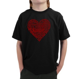 LA Pop Art Love Yourself - Boy's Word Art T-Shirt - 1 of 4