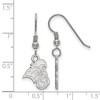 Black Bow Jewelry Sterling Silver Coastal Carolina Chanticleers NCAA Dangle Earrings - 2 of 3