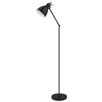 1-Light Priddy Floor Lamp with Interior Shade Black - EGLO