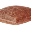 Parkland Collection,Delphi Orange Solid Quilted Throw Pillow - 4 of 4