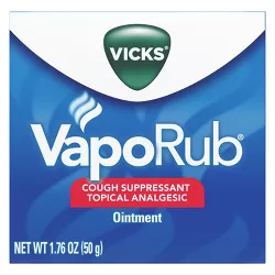 Vicks VapoRub Cough Suppressant Ointment - 1.76oz