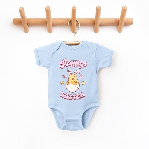 The Juniper Shop Hoppy Easter Chick Colorful Baby Bodysuit - 1 of 2