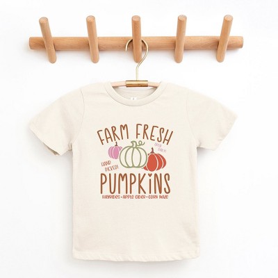 The Juniper Shop Colorful Farm Fresh Pumpkins Youth Short Sleeve Tee