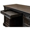 Kingston Traditional Wood Office Desk Dark Brown - Martin Furniture - 4 of 4