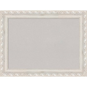 34"x26" Opera Wood Frame Gray Cork Board Off-White - Amanti Art - 1 of 4
