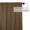 Black Check Scalloped Shower Curtain 72x72 VHC Brands - 3 of 4