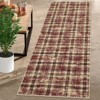 Modern Rug Washable Rug Buffola Plaid Rug for Living Room, Neutral Rug Non Slip, Low Pile Thin Rug, Distressed Soft Rug, Indoor Foldable Printed Rug - 2 of 4