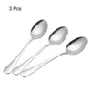 Unique Bargains 410 Stainless Steel Home Kitchen Restaurant Spoons 3 Pcs - 3 of 4