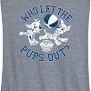 Women's - Paw Patrol - Who Let The Pups Out Graphic Racerback Tank - 2 of 4