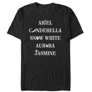 Men's Disney Princesses Rainbow Symbols T-Shirt - 1 of 4