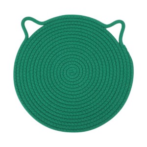 Unique Bargains Single Cat-Ear Shape Heat Resistant Coaster Cotton 11.81"x11.81"0.31" - 1 of 3