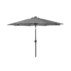 WestinTrends 9 Ft Outdoor Patio Solar LED Market Table Umbrella - 1 of 4