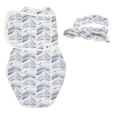 embe Newborn Swaddle Wrap and Bow Headband Set (0-3 months)